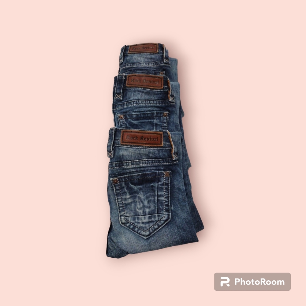 3 Pair of Rock Revival Mid-Rise Skinny Muna! Excellent Like New!
